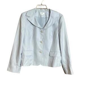 Ann Taylor Loft silk & linen blazer 14
